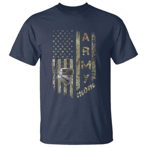 Personalized Vintage U.S. Army Mom T Shirt Custom Name Tag Proud Military Family Member Soldier Graduation TS10 Navy Print Your Wear
