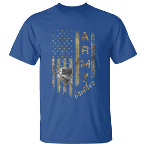 Personalized Vintage U.S. Army Brother T Shirt Custom Name Tag Proud Military Family Member Soldier Graduation TS10 Royal Blue Print Your Wear