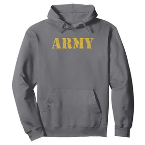 Army Hoodie Military Training PT Exercise Workout Gear Veterans Service TS10 Charcoal Print Your Wear