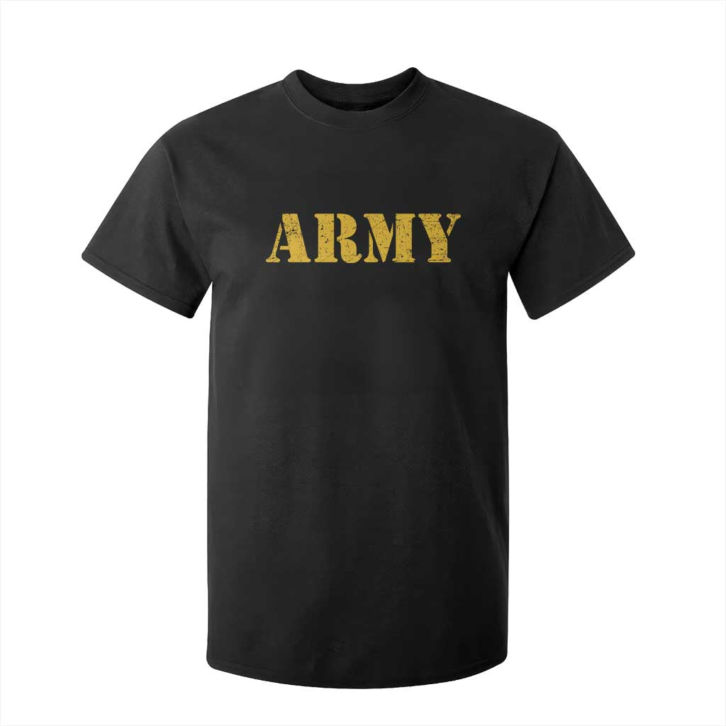 Army T Shirt For Kid Military Training PT Exercise Workout Gear Veterans Service TS10 Black Print Your Wear