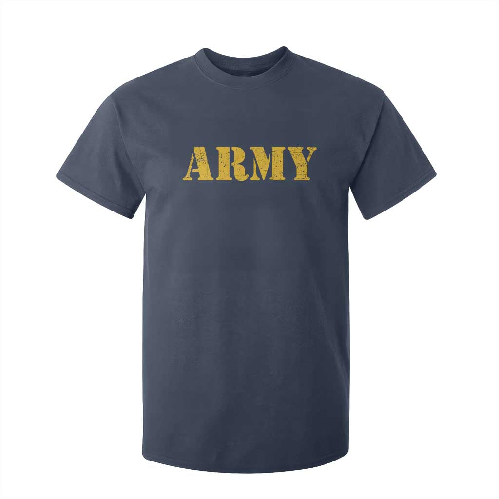Army T Shirt For Kid Military Training PT Exercise Workout Gear Veterans Service TS10 Navy Print Your Wear