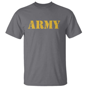 Army T Shirt Military Training PT Exercise Workout Gear Veterans Service TS10 Charcoal Print Your Wear