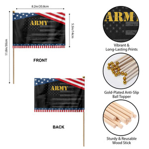 Army Patriotic Handheld Flag Military Training PT Exercise Workout Gear Veterans Service TS10 Print Your Wear
