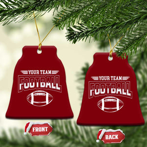 Custom Football Team Name Ceramic Ornament Personalized Game Day Mom High School Cheer Mom TS10 Print Your Wear