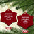 Custom Football Team Name Ceramic Ornament Personalized Game Day Mom High School Cheer Mom TS10 Print Your Wear