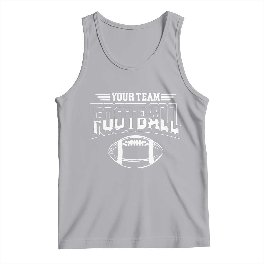Custom Football Team Name Tank Top Personalized Game Day Mom High School Cheer Mom TS10 Athletic Heather Print Your Wear