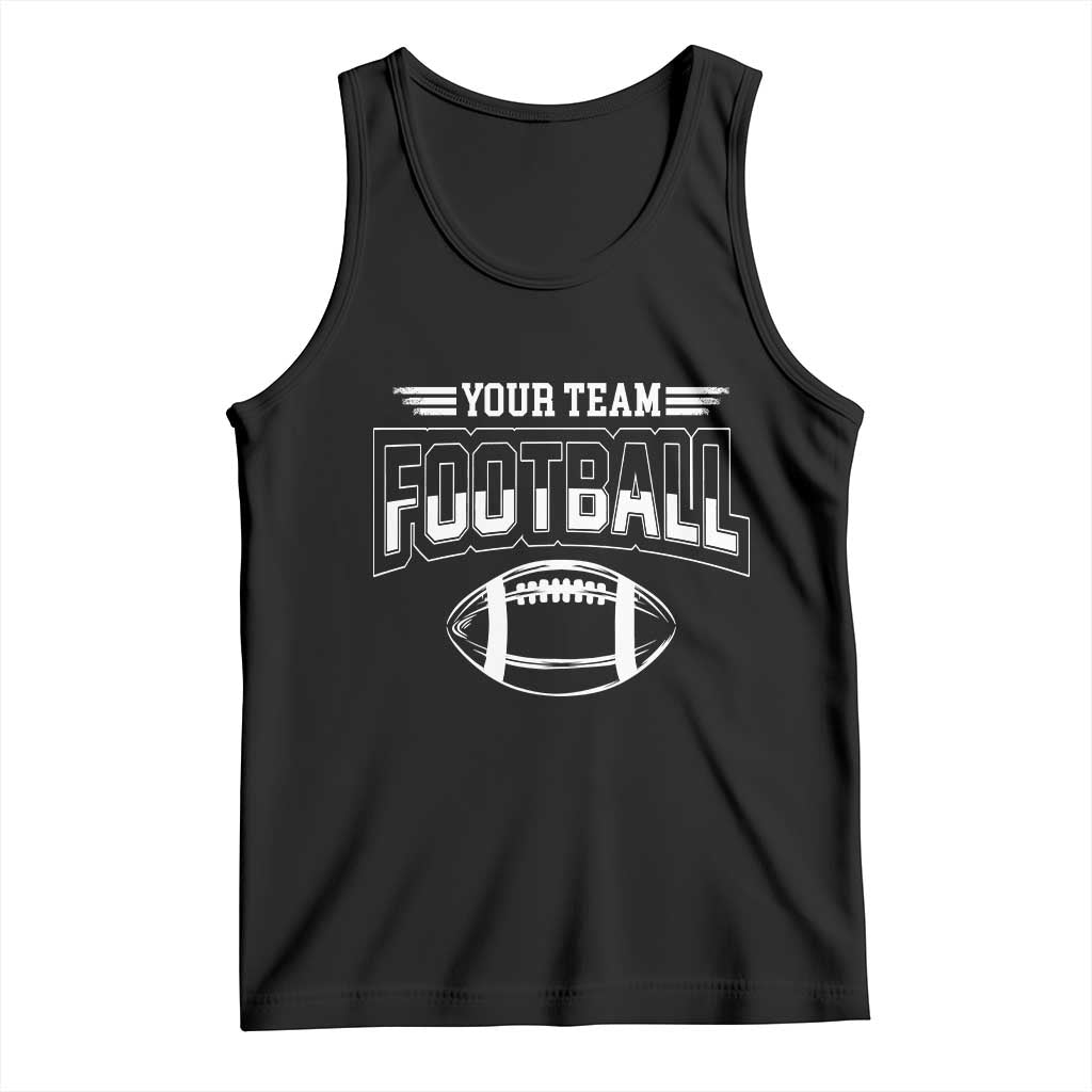Custom Football Team Name Tank Top Personalized Game Day Mom High School Cheer Mom TS10 Black Print Your Wear