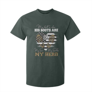 Personalized Army Mom T Shirt For Kid Custom Name Proud Military Family US Flag TS10 Dark Forest Green Print Your Wear