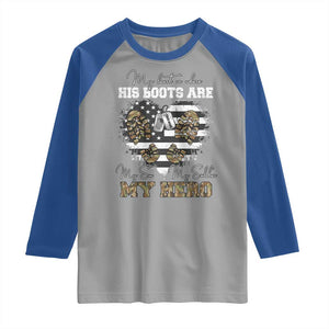 Personalized Army Mom Raglan Shirt Custom Name Proud Military Family US Flag TS10 Sport Gray Royal Print Your Wear