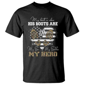 Personalized Army Mom T Shirt Custom Name Proud Military Family US Flag TS10 Black Print Your Wear