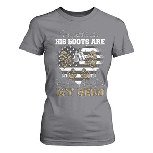 Personalized Army Mom T Shirt For Women Custom Name Proud Military Family US Flag TS10 Charcoal Print Your Wear
