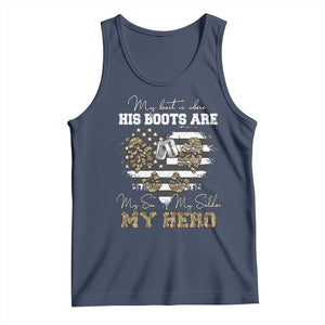 Personalized Army Mom Tank Top Custom Name Proud Military Family US Flag TS10 Navy Print Your Wear