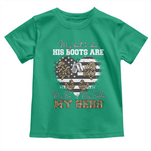 Personalized Army Mom Toddler T Shirt Custom Name Proud Military Family US Flag TS10 Irish Green Print Your Wear