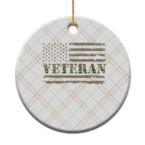 Veteran Ceramic Ornament Retro Patriotic Army Camouflage US Flag TS10 1pc Christmas Plaid Print Your Wear