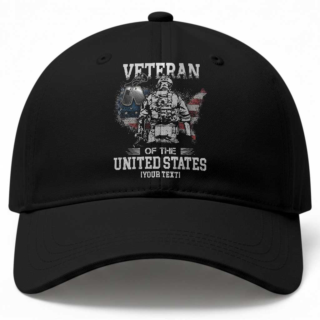 Personalized Veteran Flag Baseball Cap Custom Name U.S. Army