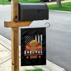 Funny Thanksgiving Trump 2025 Garden Flag Make Thanksgivings Great Again Turkey American Flag TS10 Print Your Wear