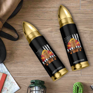 Funny Thanksgiving Trump 2025 Bullet Tumbler Make Thanksgivings Great Again Turkey American Flag TS10 Print Your Wear