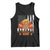 Funny Thanksgiving Trump 2025 Tank Top Make Thanksgivings Great Again Turkey American Flag TS10 Black Print Your Wear