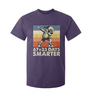 100 Days Smarter T Shirt For Kid Funny 67 33 Six Seven Math Teacher Kids 100th Day TS10 Purple Print Your Wear