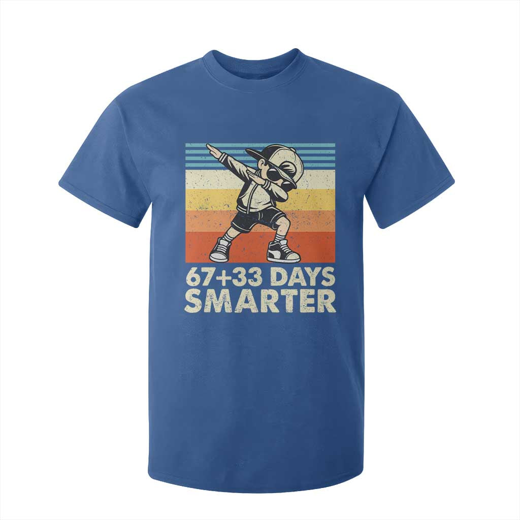 100 Days Smarter T Shirt For Kid Funny 67 33 Six Seven Math Teacher Kids 100th Day TS10 Royal Blue Print Your Wear