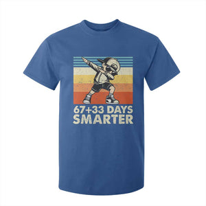 100 Days Smarter T Shirt For Kid Funny 67 33 Six Seven Math Teacher Kids 100th Day TS10 Royal Blue Print Your Wear