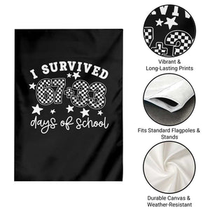 I Survived 67 33 100 Days of School Garden Flag Funny 100th Day of School One Hundred Days TS10 Print Your Wear