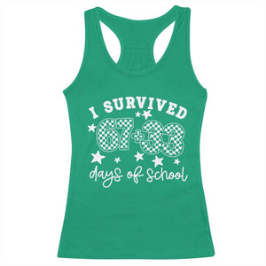 I Survived 67 33 100 Days of School Racerback Tank Top Funny 100th Day of School One Hundred Days TS10 Irish Green Print Your Wear