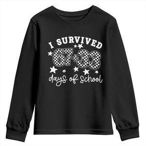 I Survived 67 33 100 Days of School Youth Sweatshirt Funny 100th Day of School One Hundred Days TS10 Black Print Your Wear