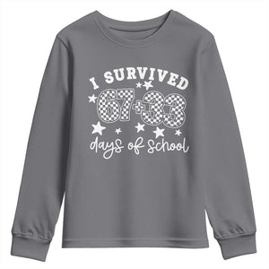 I Survived 67 33 100 Days of School Youth Sweatshirt Funny 100th Day of School One Hundred Days TS10 Charcoal Print Your Wear