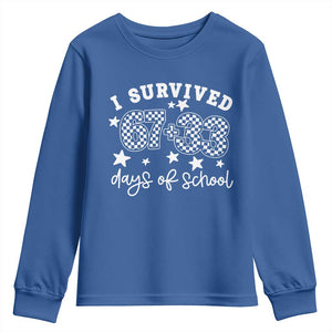I Survived 67 33 100 Days of School Youth Sweatshirt Funny 100th Day of School One Hundred Days TS10 Royal Blue Print Your Wear