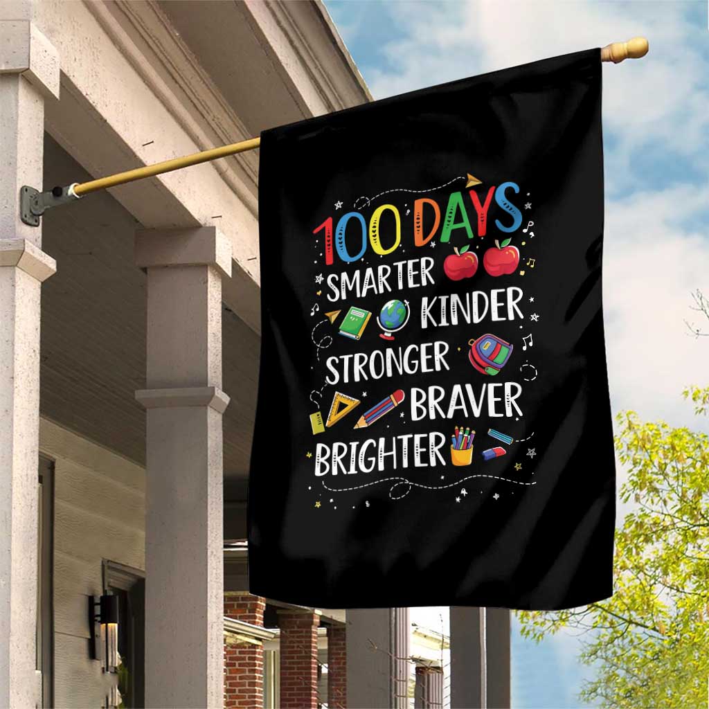 Happy 100 Days of School Garden Flag 100th Day Kids Boys Girls Teachers Pupils TS10 Print Your Wear