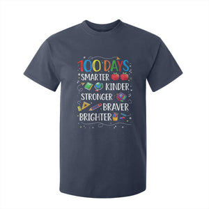 Happy 100 Days of School T Shirt For Kid 100th Day Kids Boys Girls Teachers Pupils TS10 Navy Print Your Wear