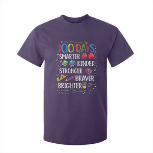 Happy 100 Days of School T Shirt For Kid 100th Day Kids Boys Girls Teachers Pupils TS10 Purple Print Your Wear