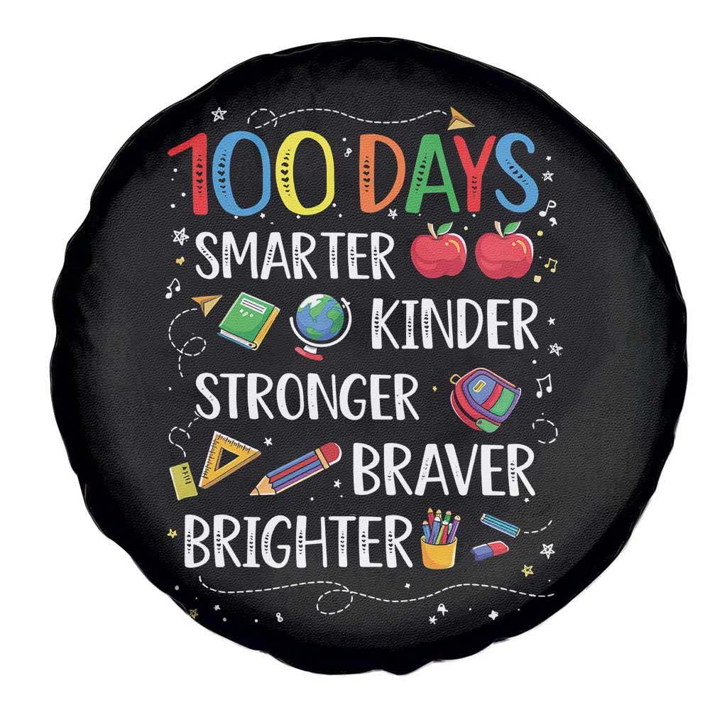 Happy 100 Days of School Spare Tire Cover 100th Day Kids Boys Girls Teachers Pupils TS10 Print Your Wear