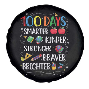 Happy 100 Days of School Spare Tire Cover 100th Day Kids Boys Girls Teachers Pupils TS10 Print Your Wear