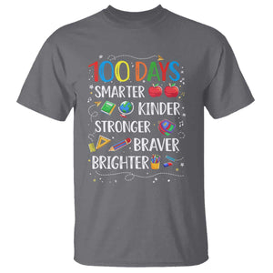 Happy 100 Days of School T Shirt 100th Day Kids Boys Girls Teachers Pupils TS10 Charcoal Print Your Wear