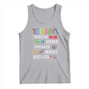 Happy 100 Days of School Tank Top 100th Day Kids Boys Girls Teachers Pupils TS10 Athletic Heather Print Your Wear