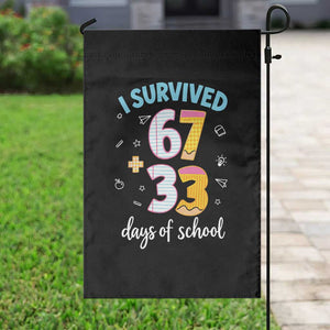 100 Days Of School 67 Funny Six Seven Meme Garden Flag TS10 Print Your Wear