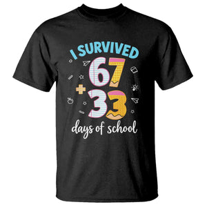 100 Days Of School 67 Funny Six Seven Meme T Shirt TS10 Black Print Your Wear