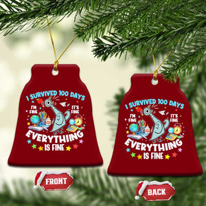 I Survived 100 Days Of School Ceramic Ornament Funny Pigeon 100th Day Teacher TS10 Print Your Wear