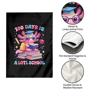 Axolotl 100 Days Of School Garden Flag 100 Days Is Alotl School TS10 Print Your Wear