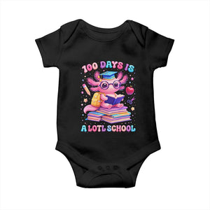 Axolotl 100 Days Of School Baby Onesie 100 Days Is Alotl School TS10 Black Print Your Wear