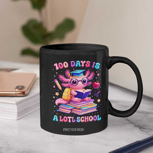 Axolotl 100 Days Of School Coffee Mug 100 Days Is Alotl School TS10 Print Your Wear