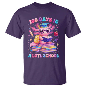 Axolotl 100 Days Of School T Shirt 100 Days Is Alotl School TS10 Purple Print Your Wear