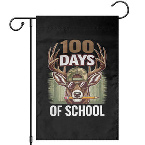 Deer 100 Days Of School Garden Flag Camo Bucked 100 Days Smarter TS10 Black Print Your Wear
