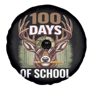 Deer 100 Days Of School Spare Tire Cover Camo Bucked 100 Days Smarter TS10 Print Your Wear