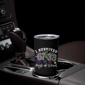 I Survived 67 33 100 Days of School Tumbler Cup Funny 100th Day of School Flowers TS10 Print Your Wear
