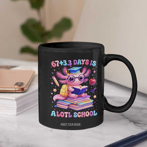 Axolotl 100 Days Of School Coffee Mug 100 Days Is Alotl School 67 33 Six Seven Meme TS10 Print Your Wear