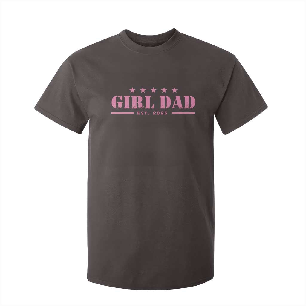Girl Dad Est. 2025 T Shirt For Kid TS10 Dark Chocolate Print Your Wear
