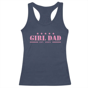 Girl Dad Est. 2025 Racerback Tank Top TS10 Navy Print Your Wear